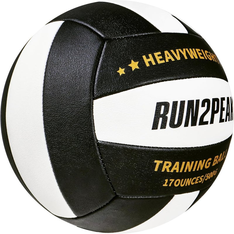 RUN2PEAK Setter Training Volleyball Official Size 5 Volleyballs Heavy Weight Ball PU Practice Volley Balls for Indoor Rebounder Equipment Setters Weighted Volleyball Setting Trainer - Image 2